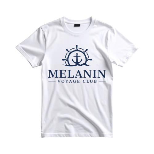 Melanin Voyage Club Shirt (White)